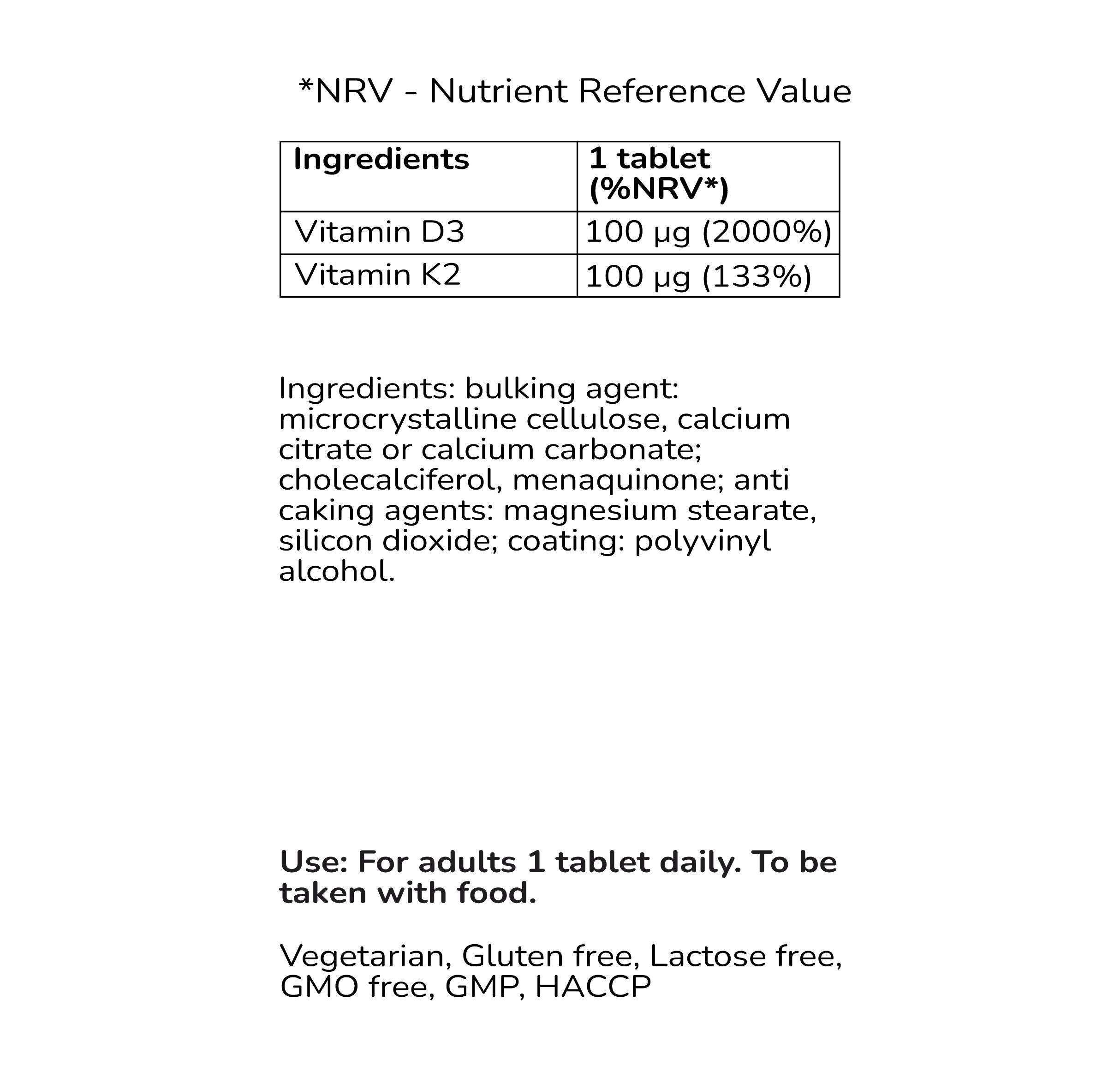 Vitamin D3 4000IU + Vitamin K2 100mcg-1